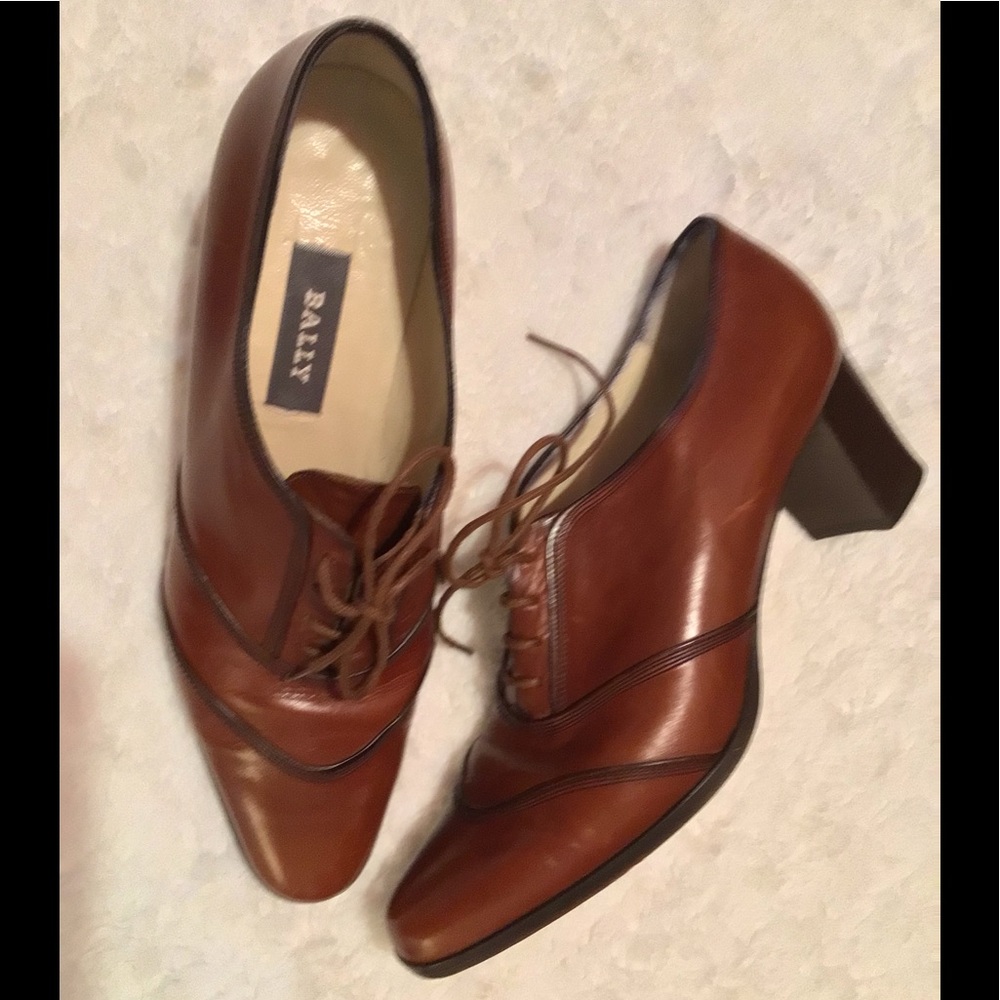 Bally Brown Leather Heels